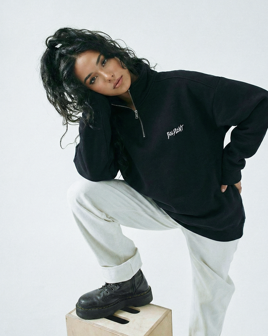 Unisex Quarter zipper